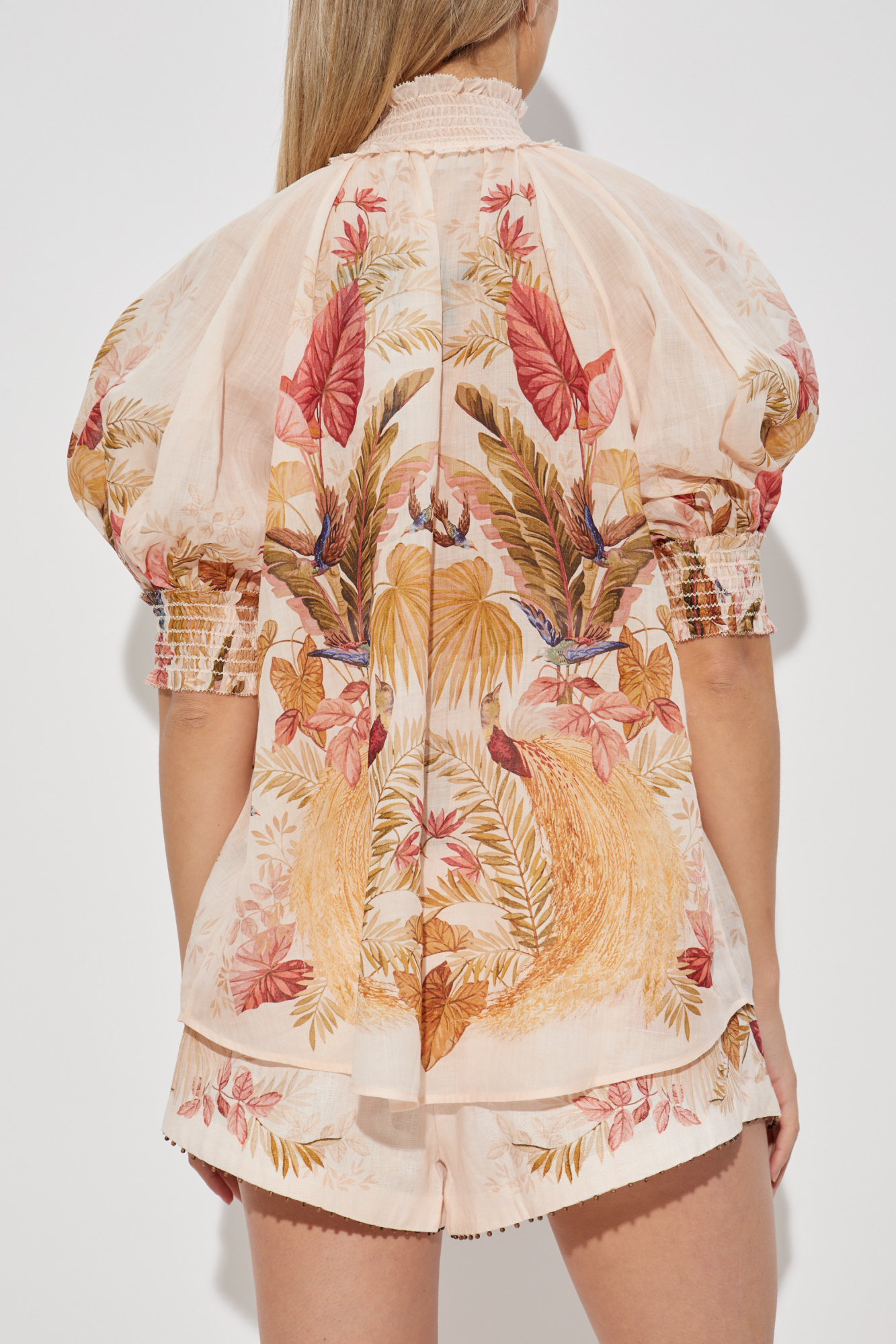 Tシャツ・カットソー Zimmermann FW25 Zimmermann Top (4556TSS253 CRMPLMFLO) Pink Shirt with floral motif Zimmermann - Vitkac AS